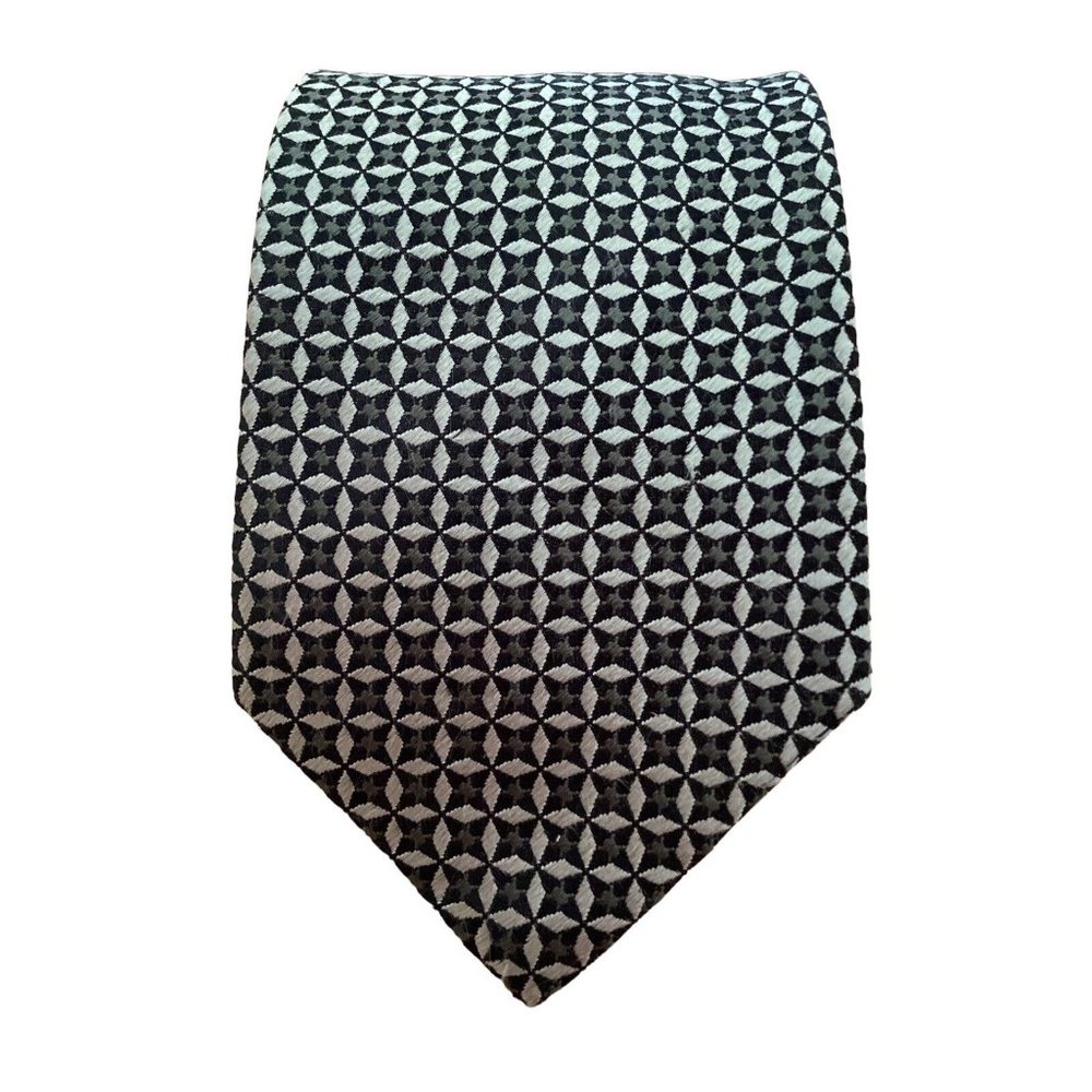 CELINE Black Geometric Silk Italy 59"-3.7" EC